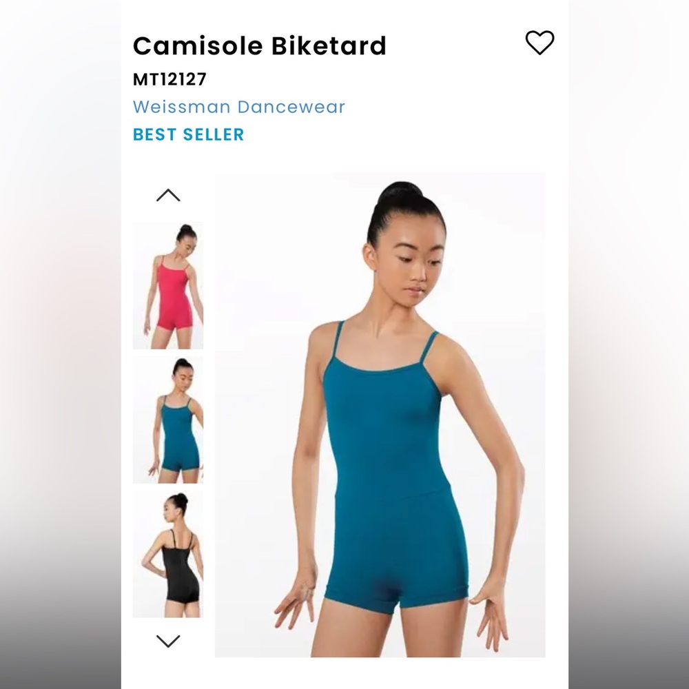 Weissman Camisole Biketard Teal SA